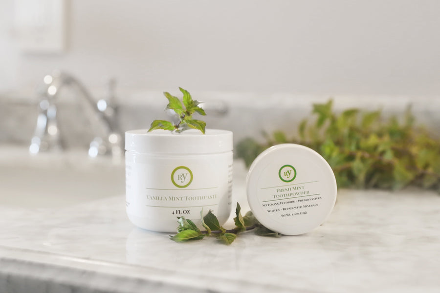 Natural fluoride-free toothpaste by Radiantly You